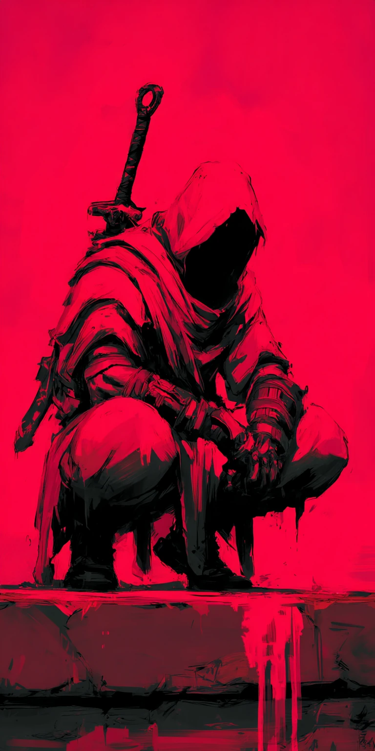 Hooded Figure Sword Fantasy Simon Bisley