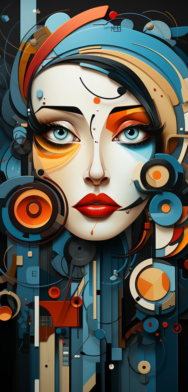 Abstract Girl Picasso Style