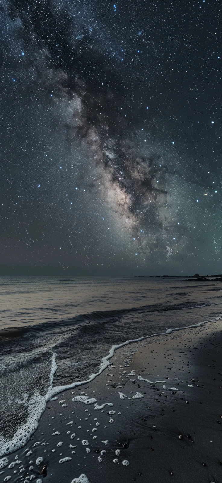 Starry Beach Night Sky