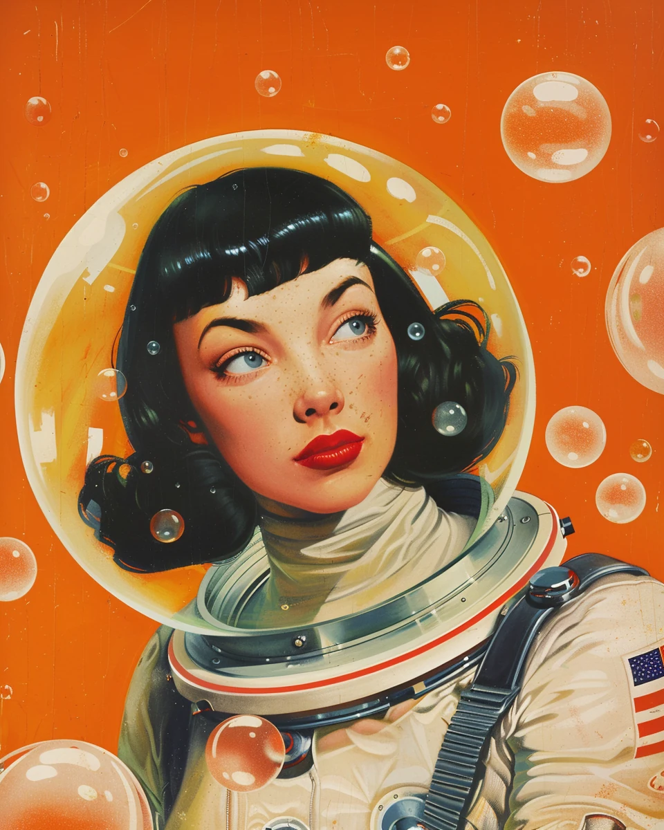 Astronaut Woman Space Suit