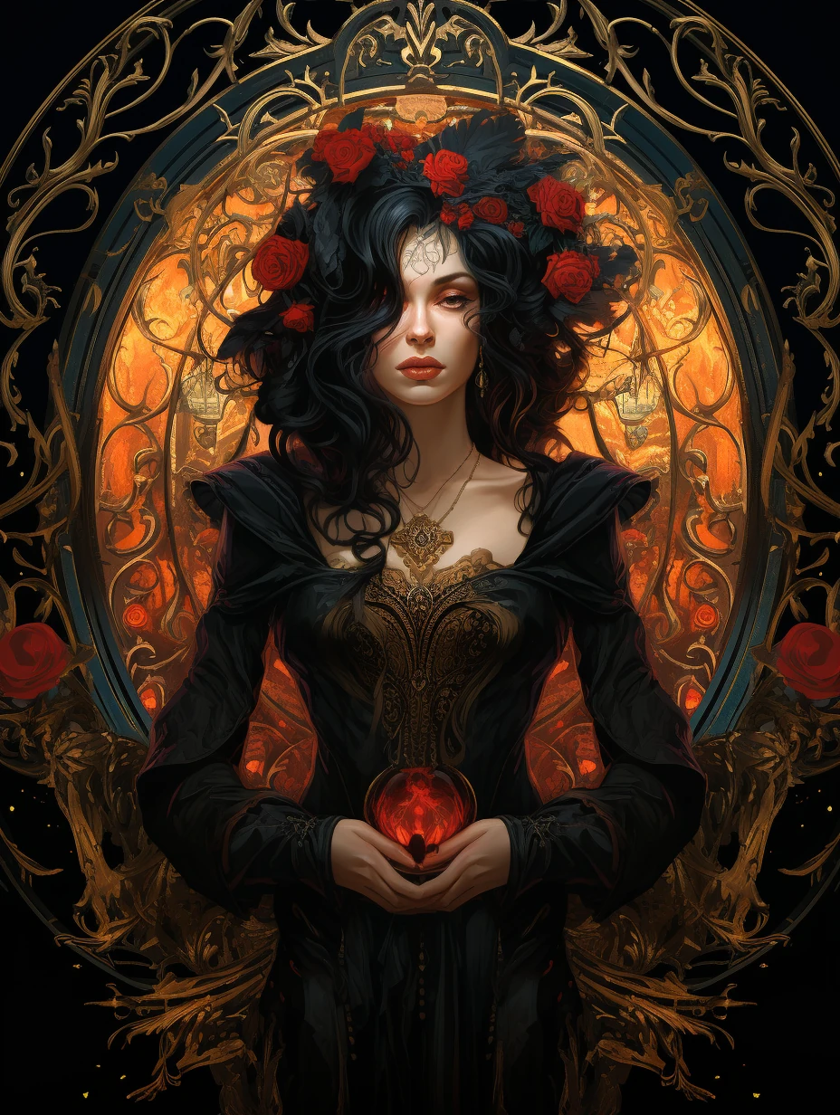 Art Nouveau Portrait Tarot