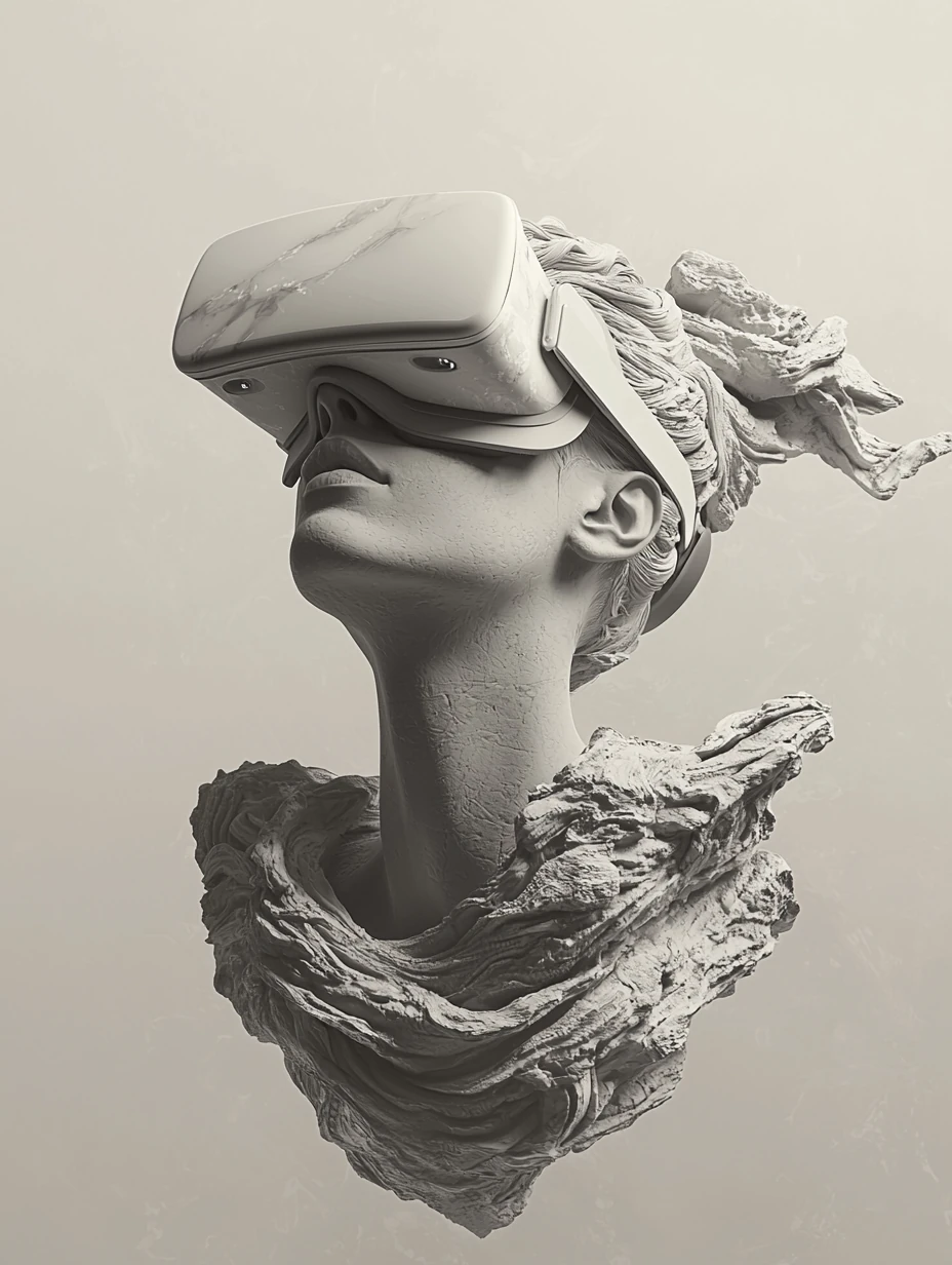 Woman Statue VR Glasses