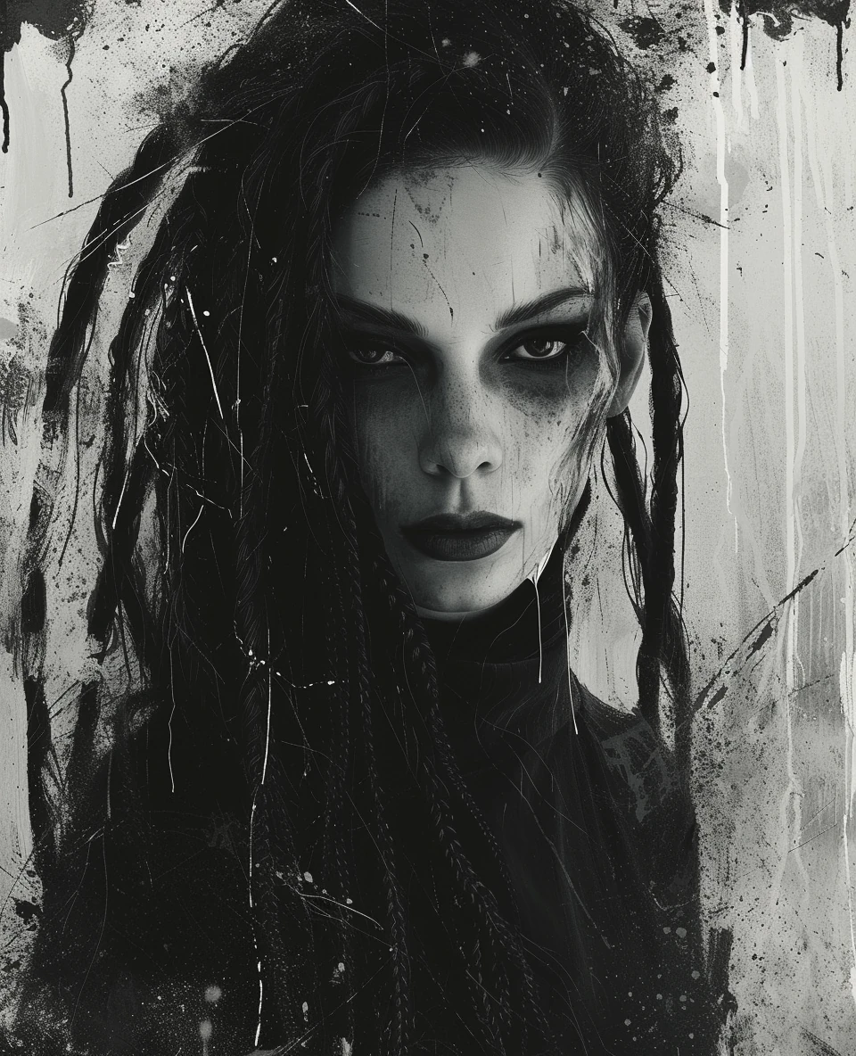 Dreadlocks Dark Fantasy Portrait