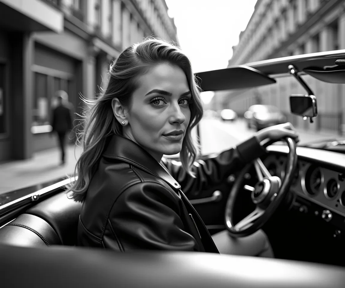 Woman Convertible London Street