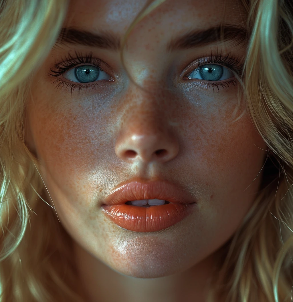Blue Eyed Woman Portrait