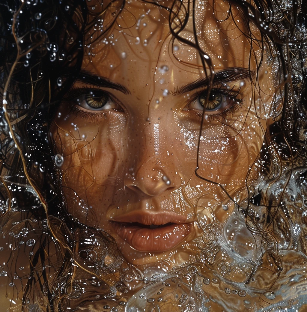 Woman Curly Hair Portrait