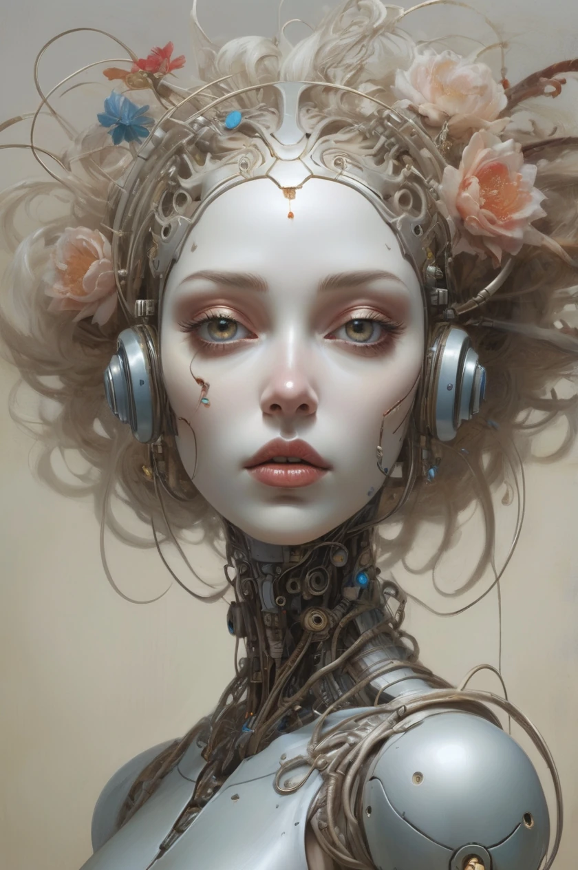 Female Android Cyberpunk Baroque