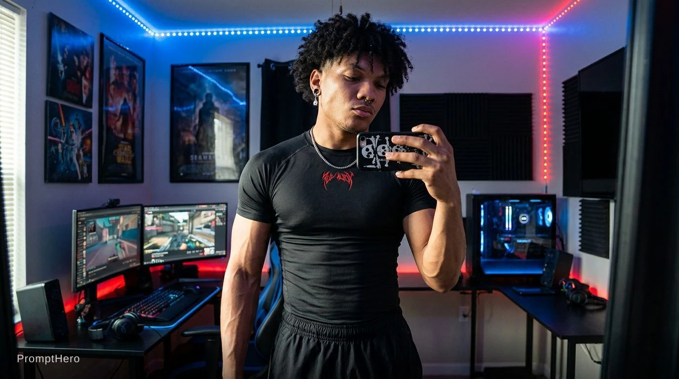 Fitness Model Gamer Room