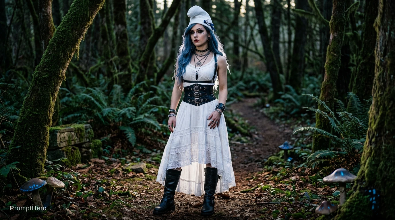 Smurfette Gothic Photorealistic