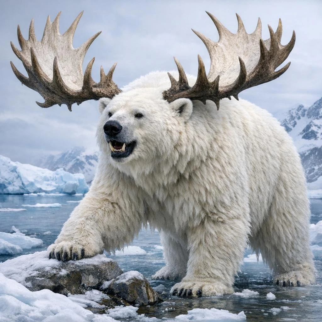 Polar Bear Elk Hybrid