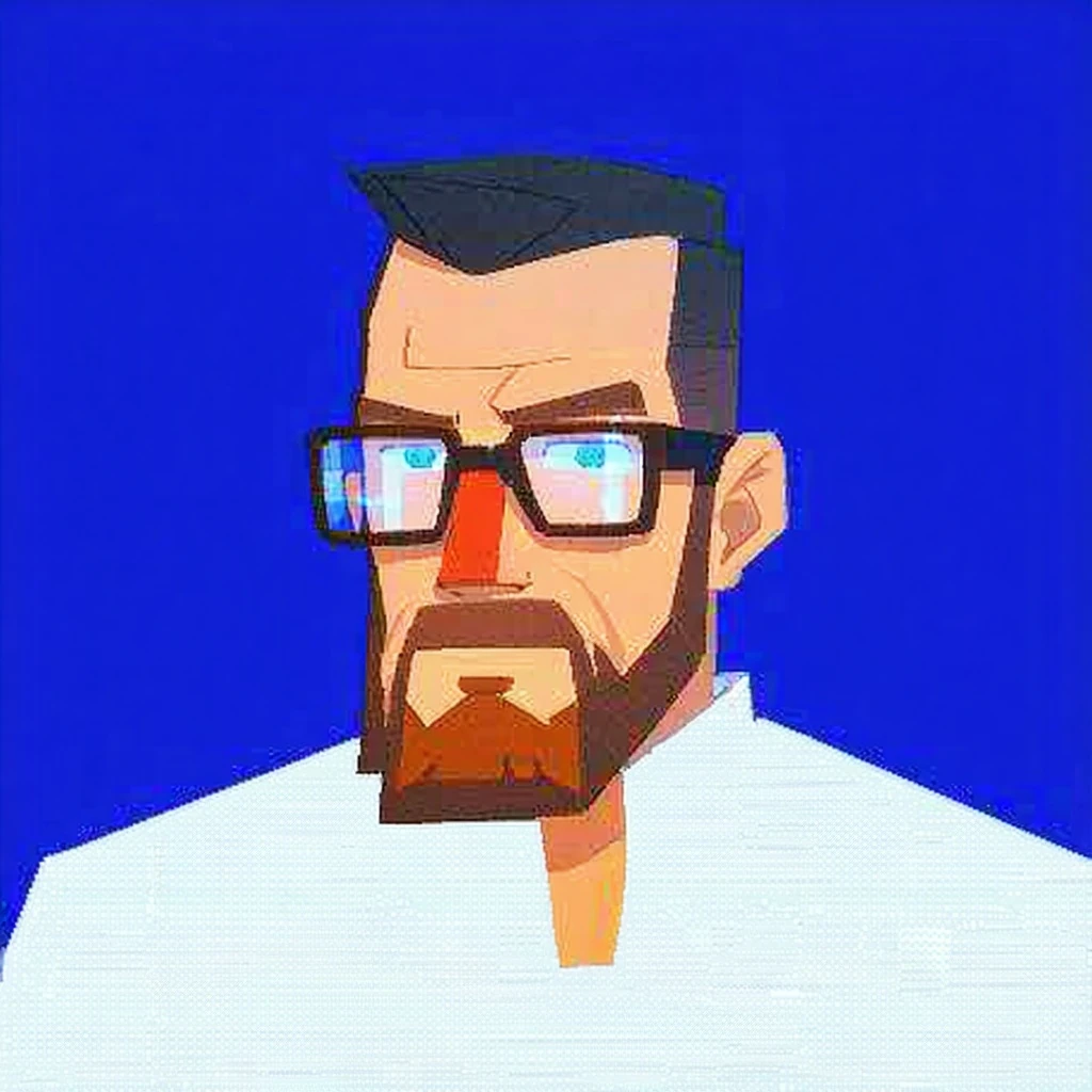 Gordon Freeman Anime Style Portrait