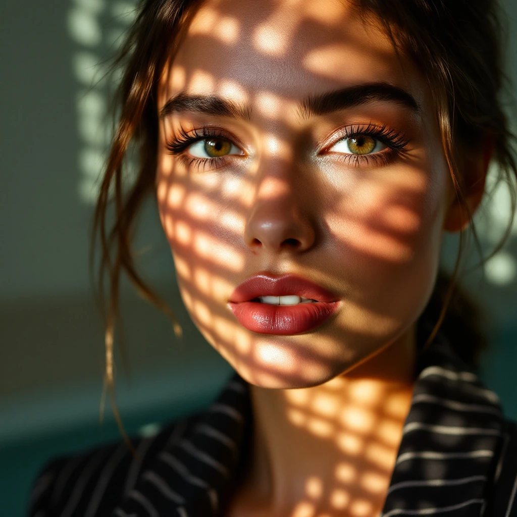 Woman In Window Light Portrait