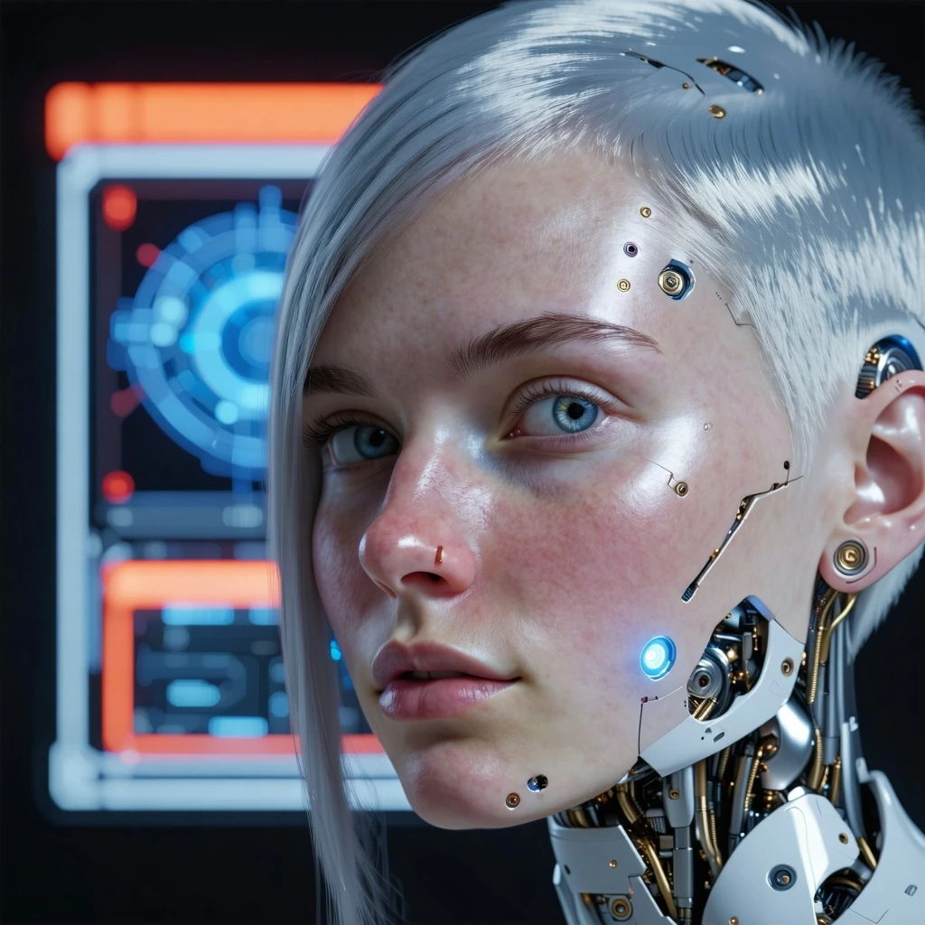 Woman With Cyborg Implants