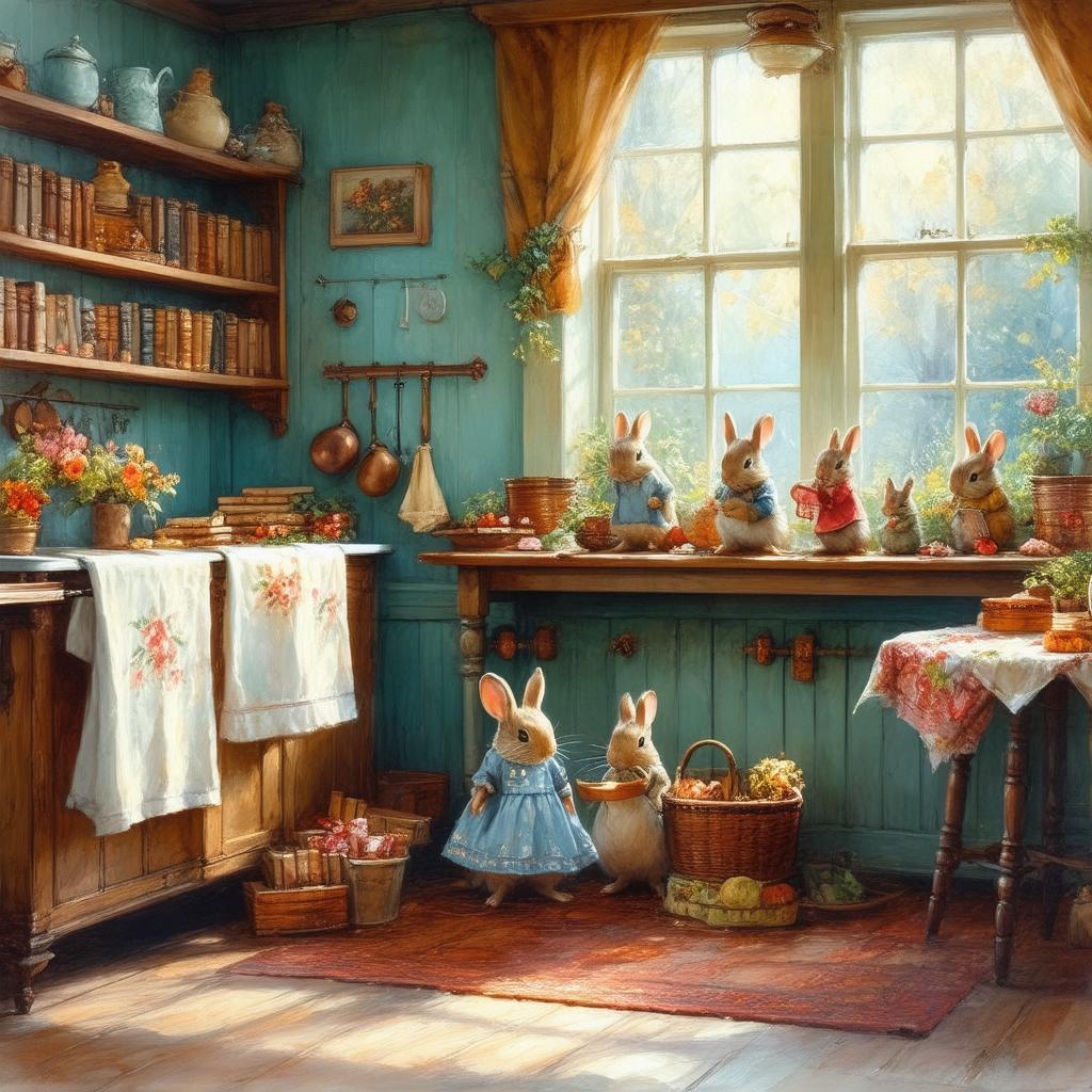 Cozy Beatrix Potter Room in Painterly Detail