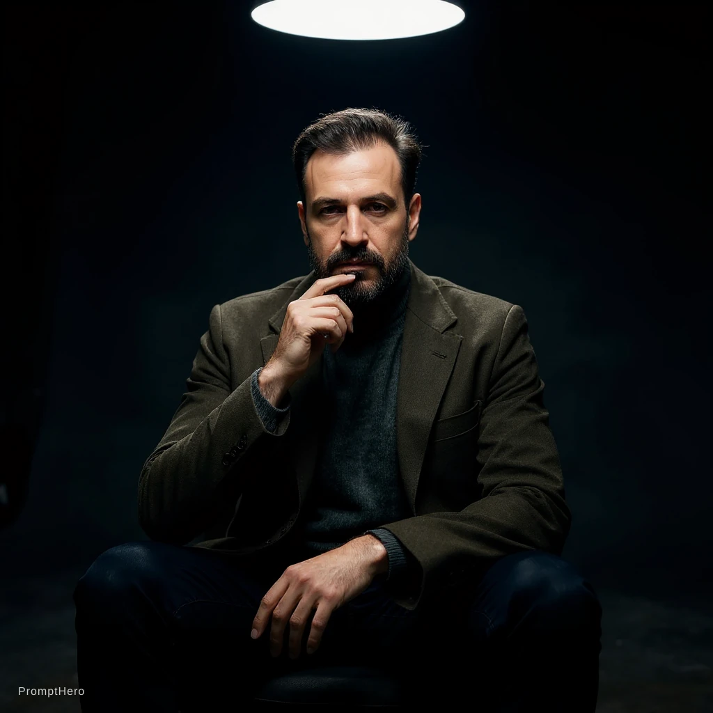 Male Model Studio Portrait Photography