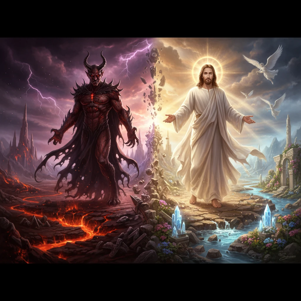 Jesus Versus Devil Battle