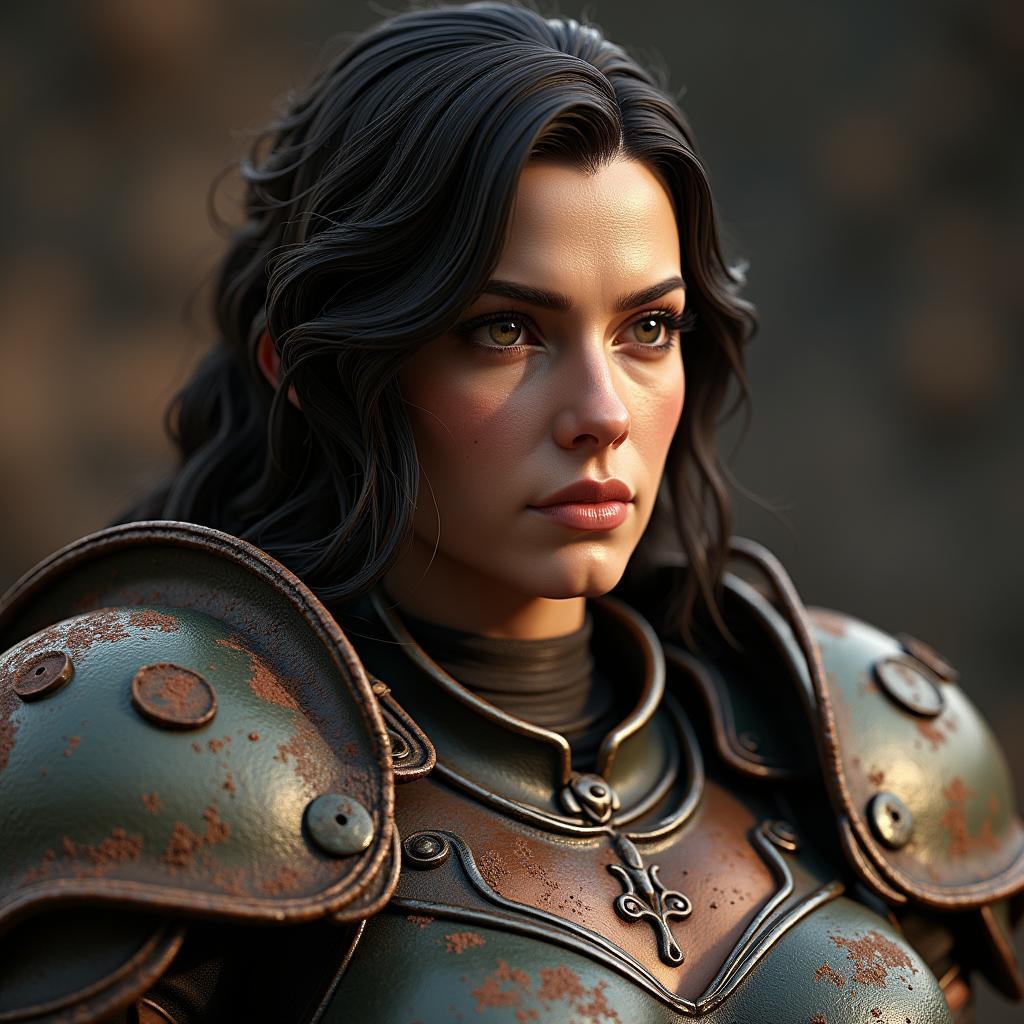 Furious Hera Sculpted in Rusty Armor