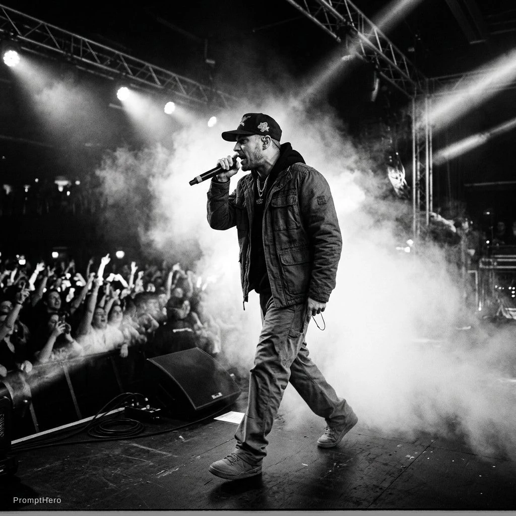 Rapper On Stage Concert