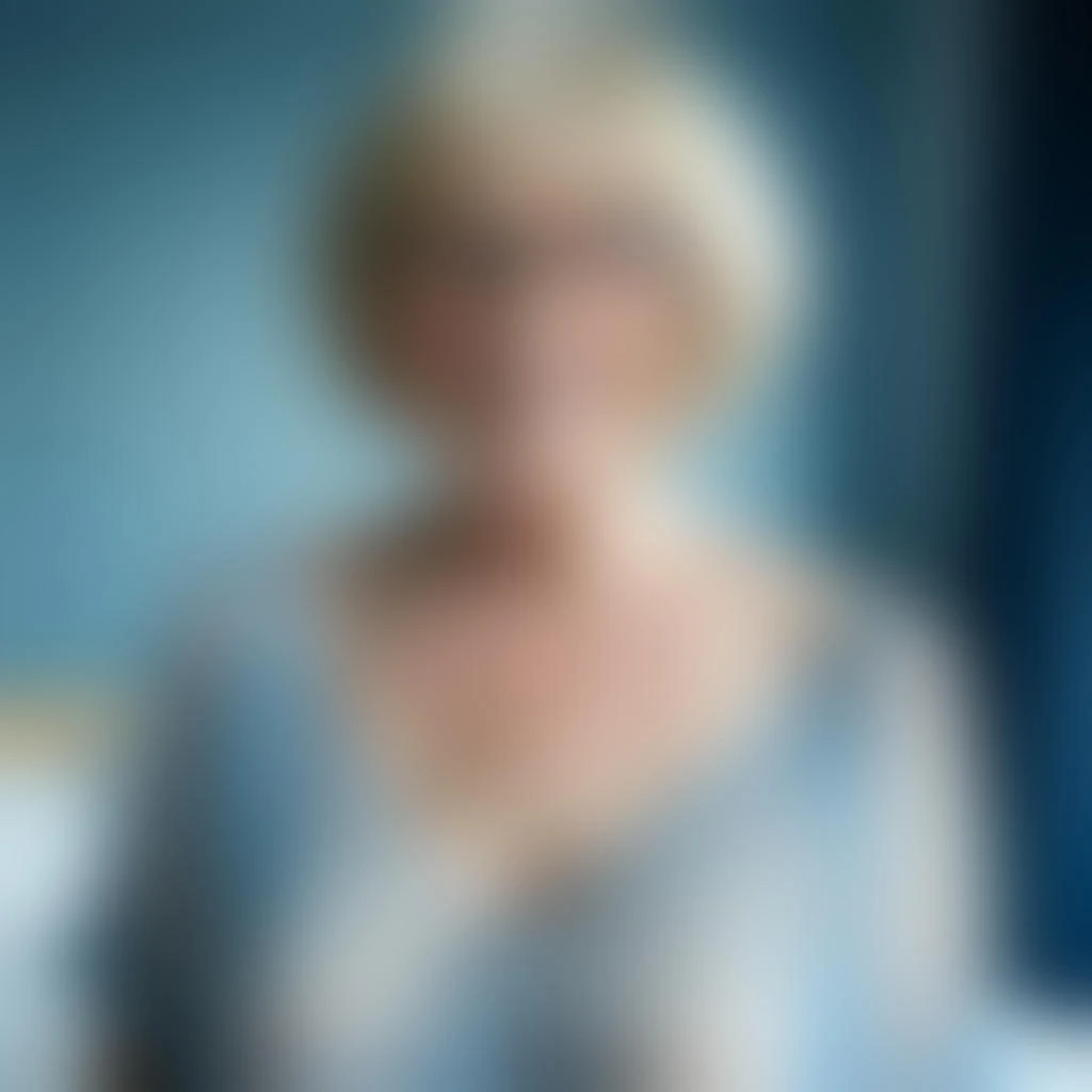 Mature Woman Glasses Smile Portrait