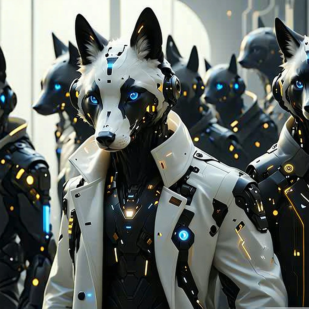 Anthropomorphic Character Futuristic Society