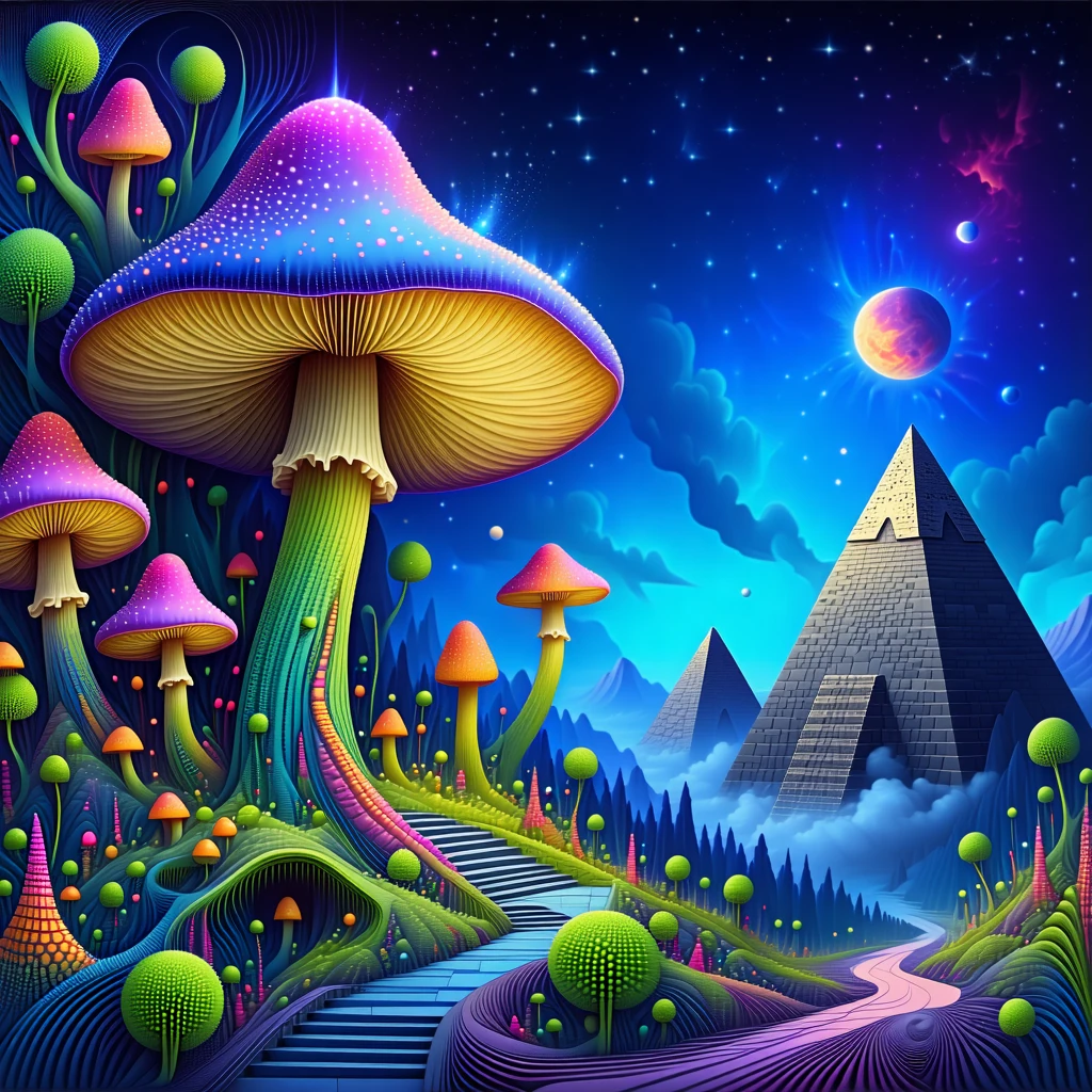 Psychedelic Universe Fractal Fantasy