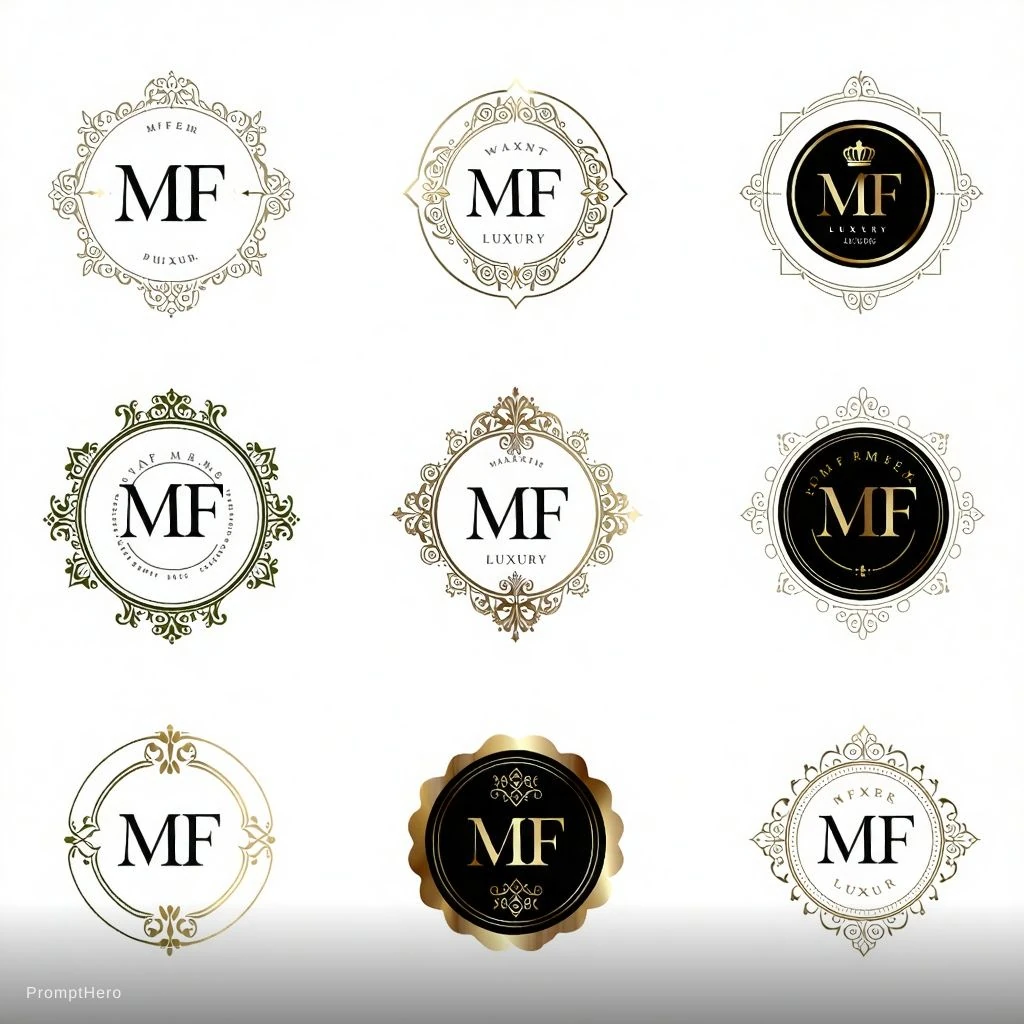 MF Luxury Seal Logo Design