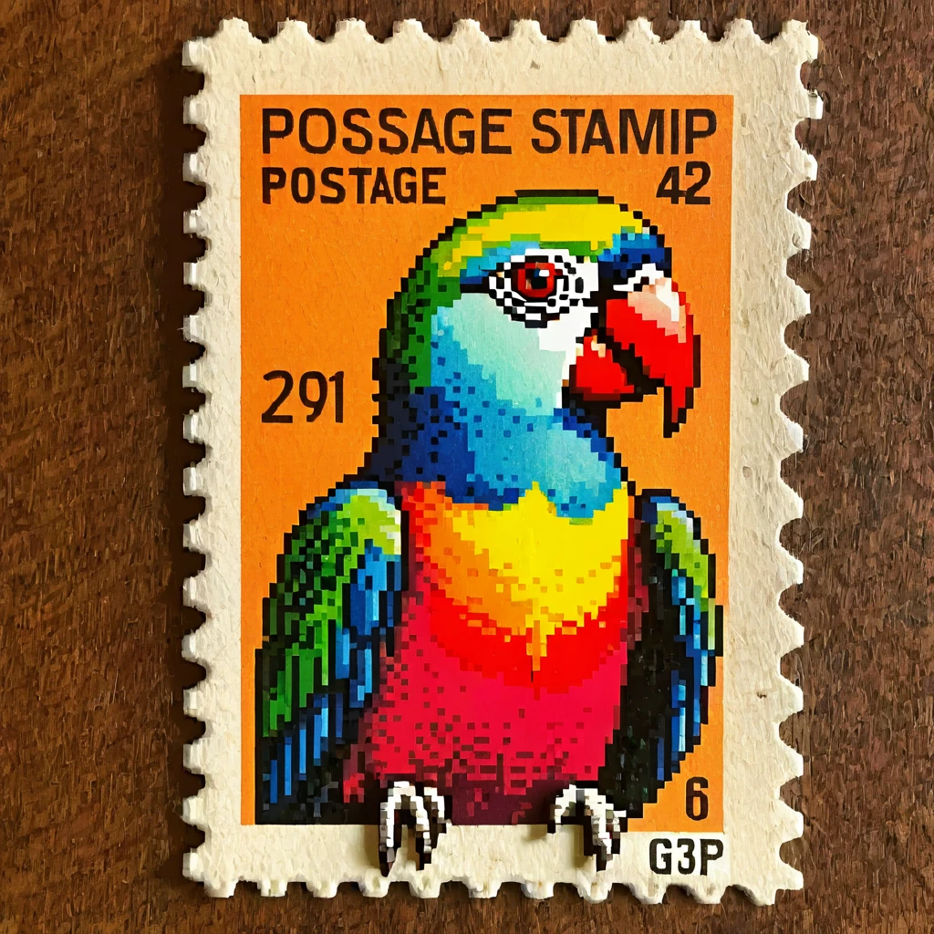 Parrot Macro Cinematic Portrait