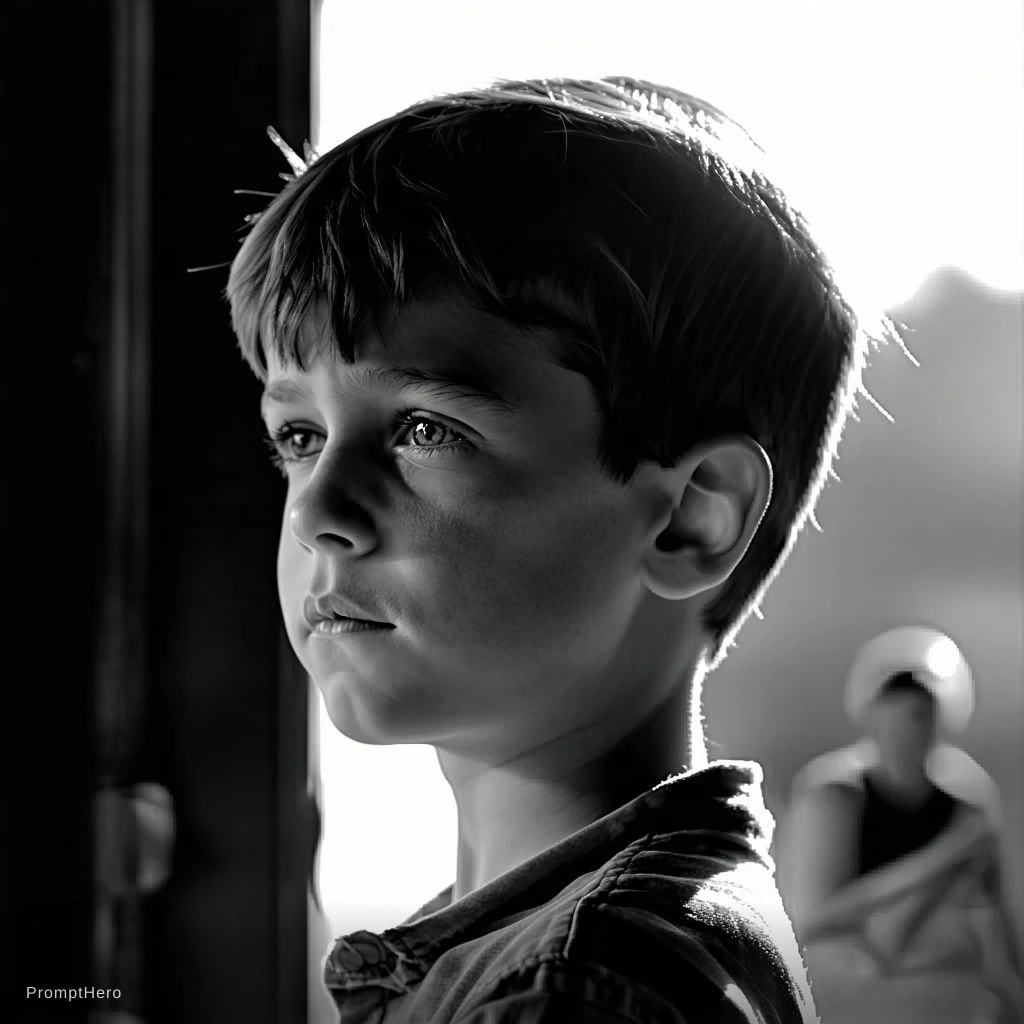 Young Boy Sad Expression Bruce Davidson