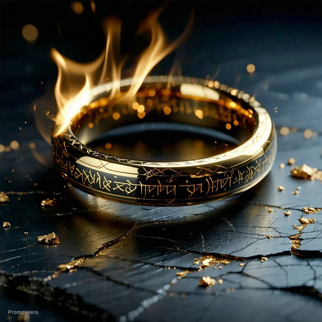 One Ring Macro Photography Glowing
