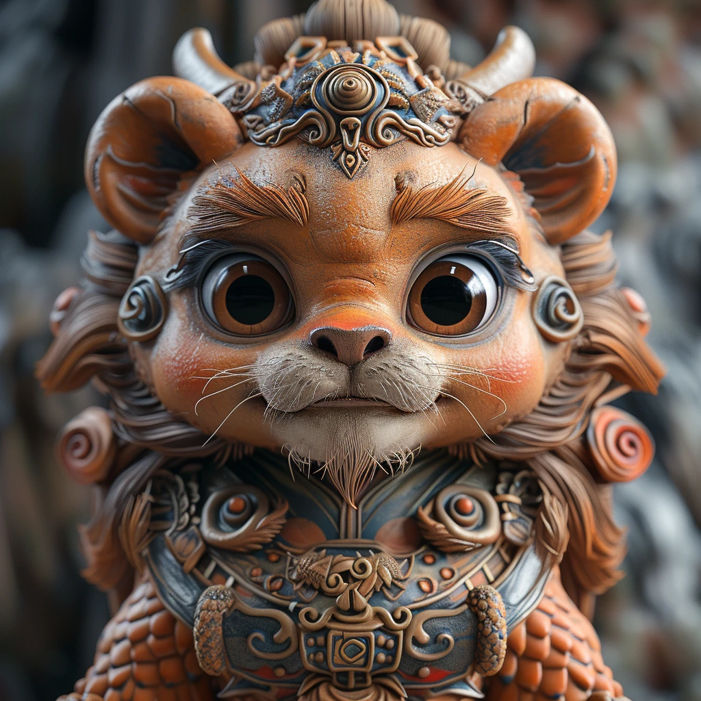 Child Like Lion Chinese Cultural Anime