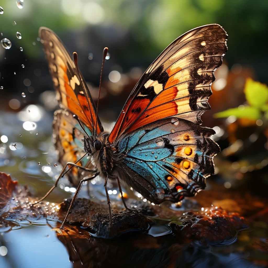 Butterfly Close-up Flight