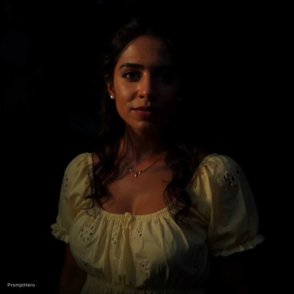 Woman Intimate Dark Portrait