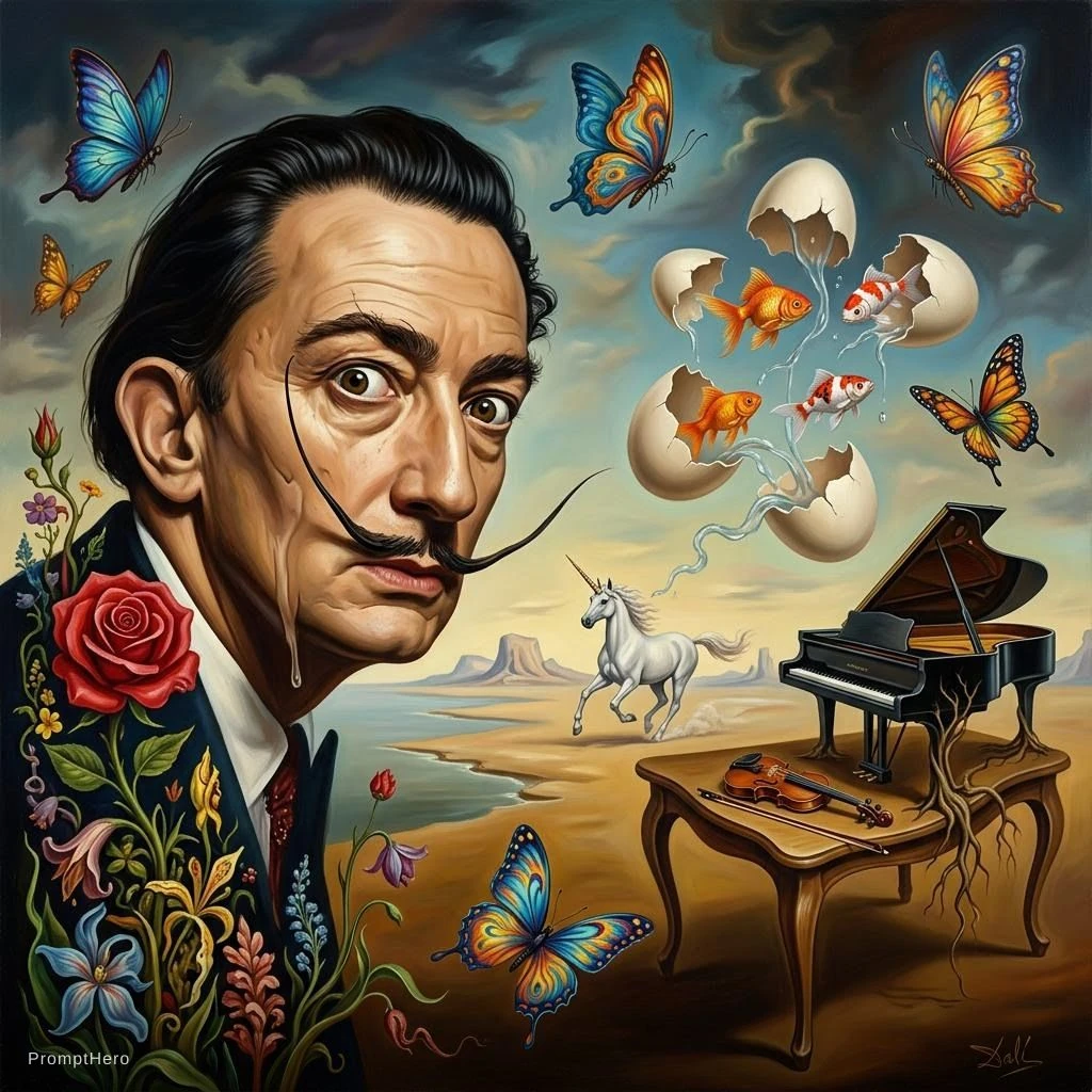 Surrealist Woman Dalí Style