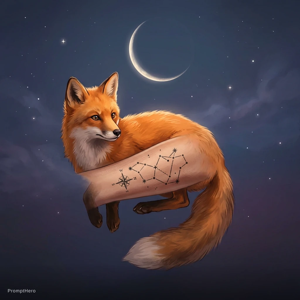 Fox Floating Moon