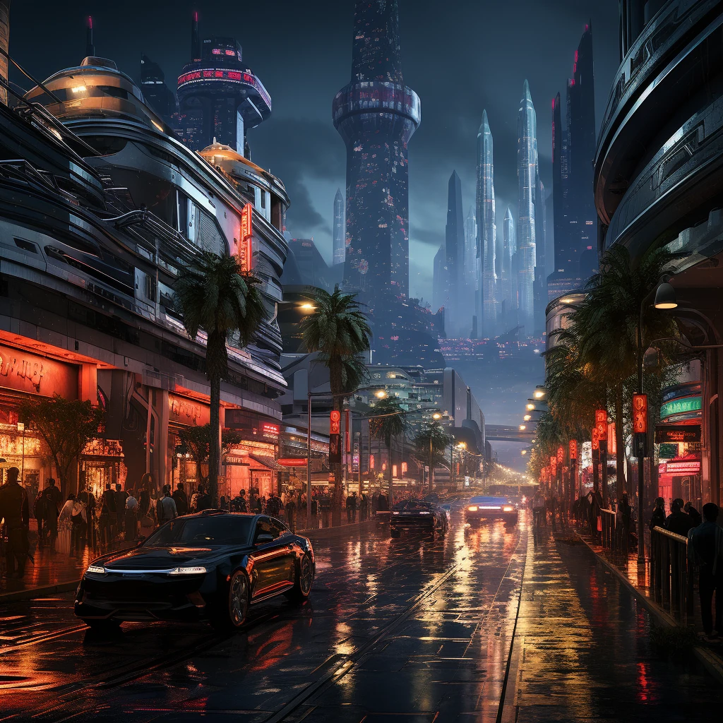 Futuristic Los Angeles Dystopian