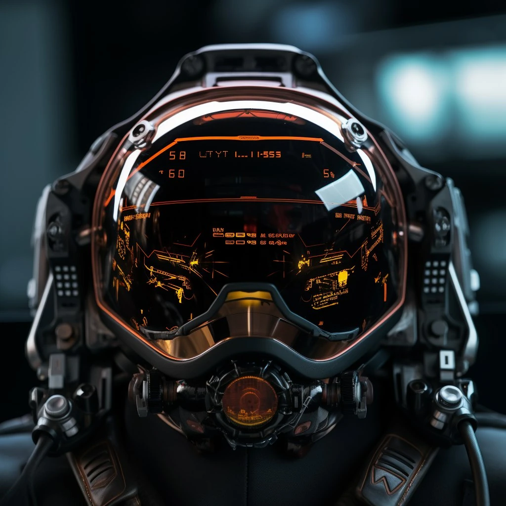 Flying Helmet Cyberpunk Station