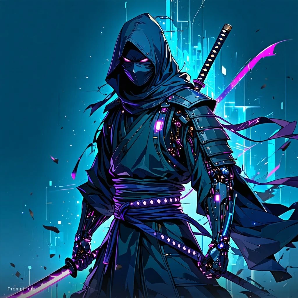 Ninja Stealth Cyberpunk Combat