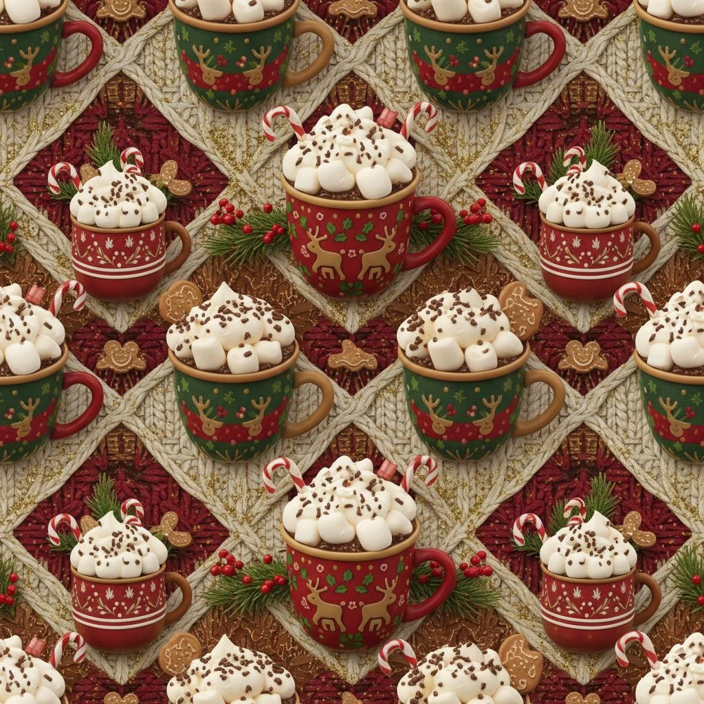 Hot Cocoa Marshmallows Festive