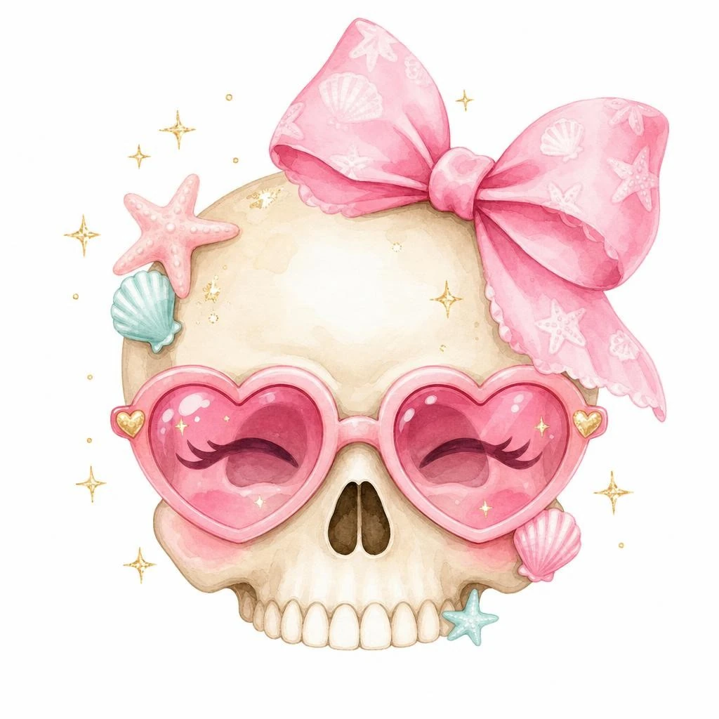 Skull Kawaii Coquette Style