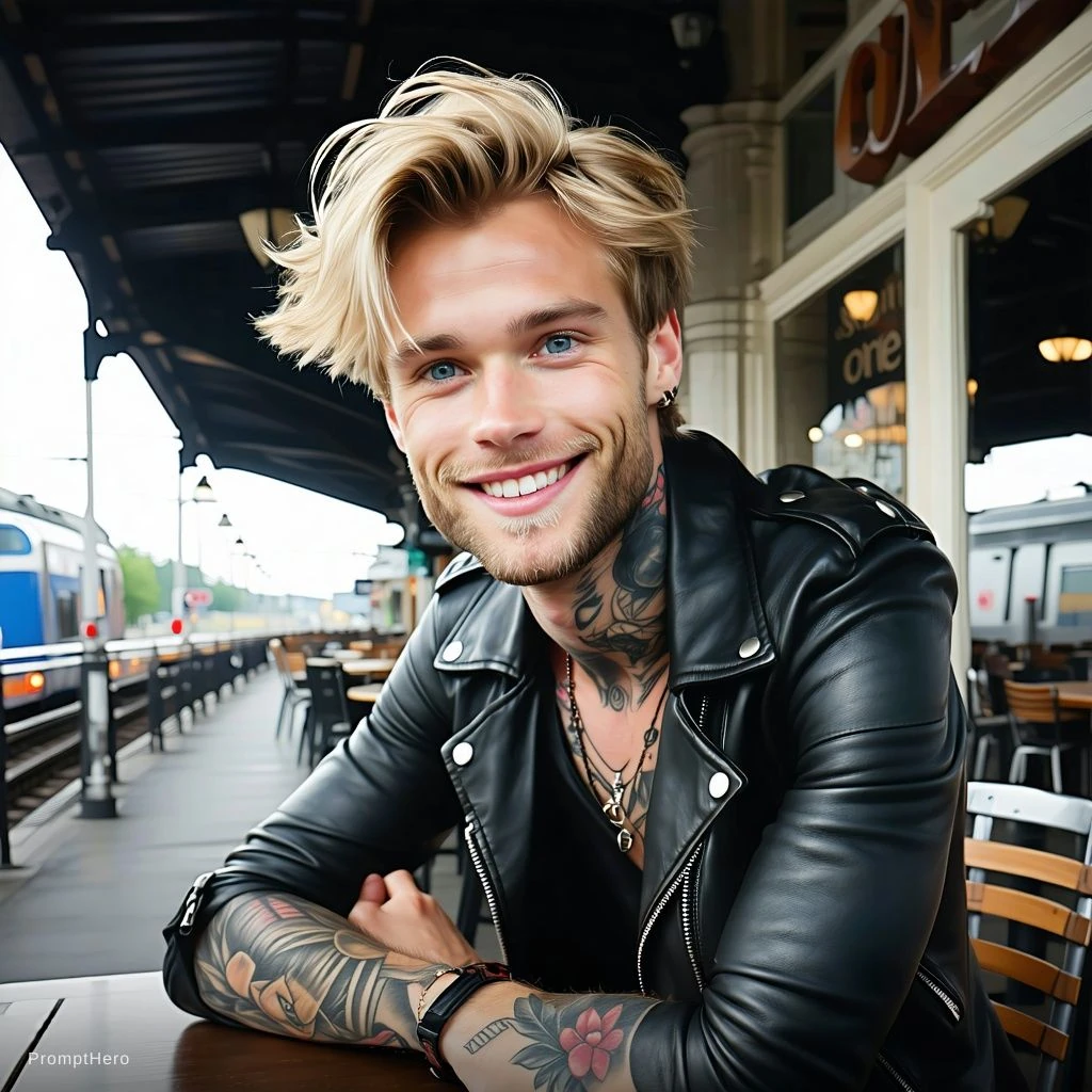 Blonde Cafe Leather Jacket