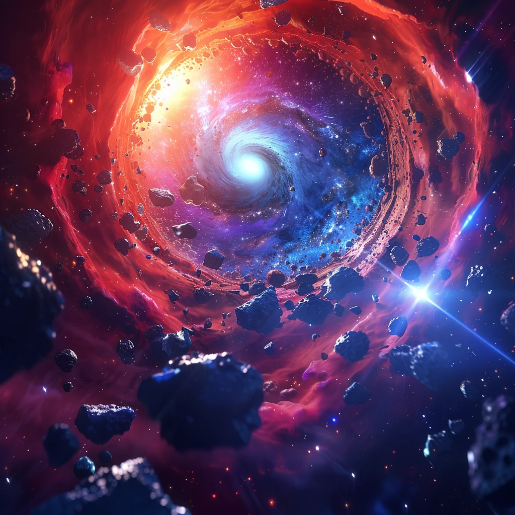 Asteroid Galaxies Scifi Space