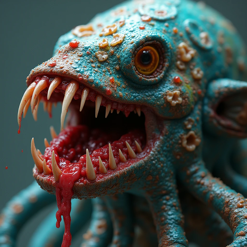 Monster Horror Neon Paint