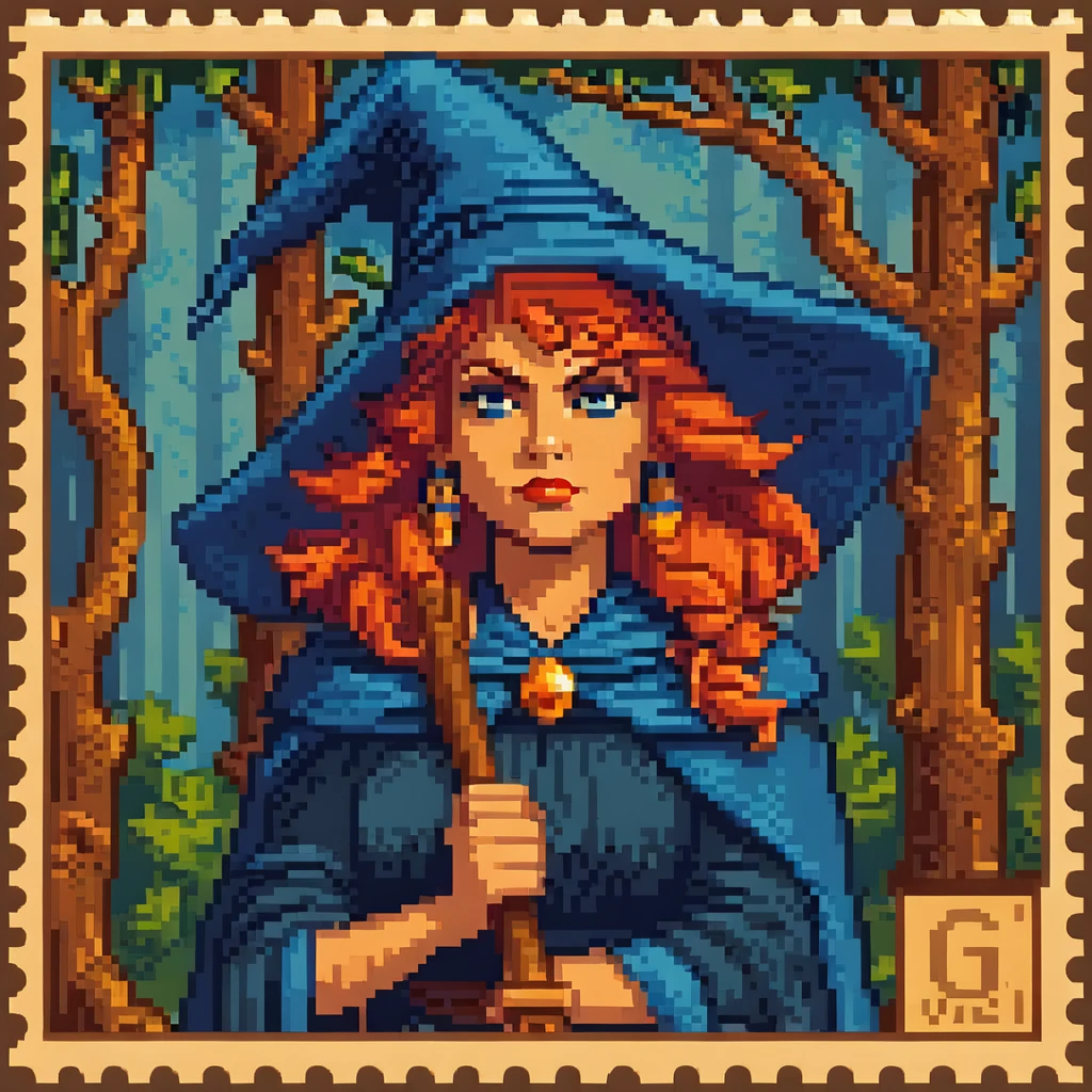 Witch Forest Angry Pixel