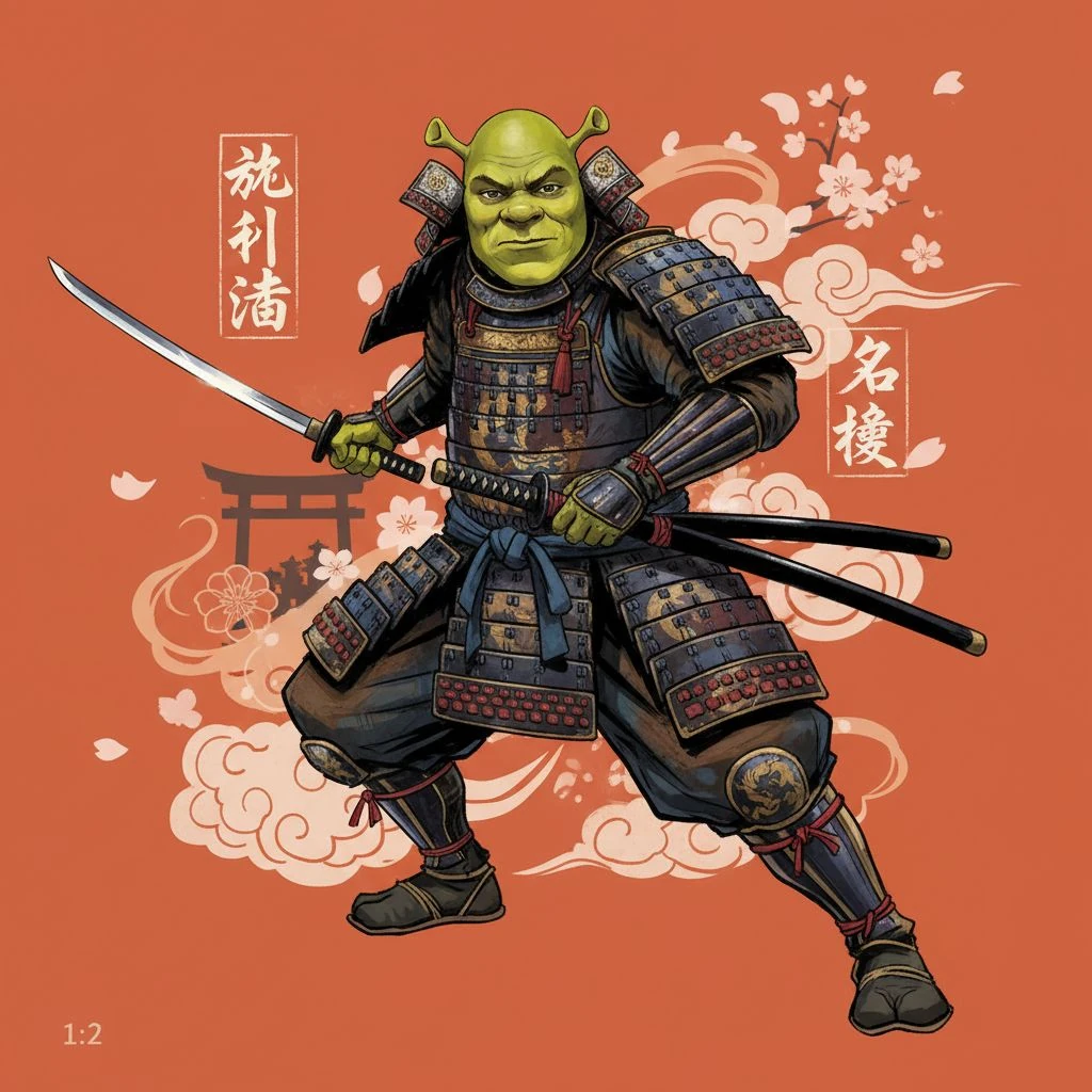 Samurai Armor Concept Dynamic Composition