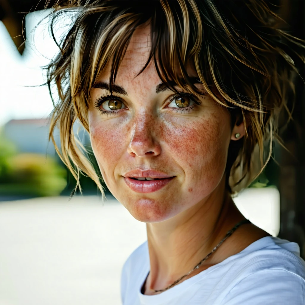 Woman Portrait Freckles Soft Lighting