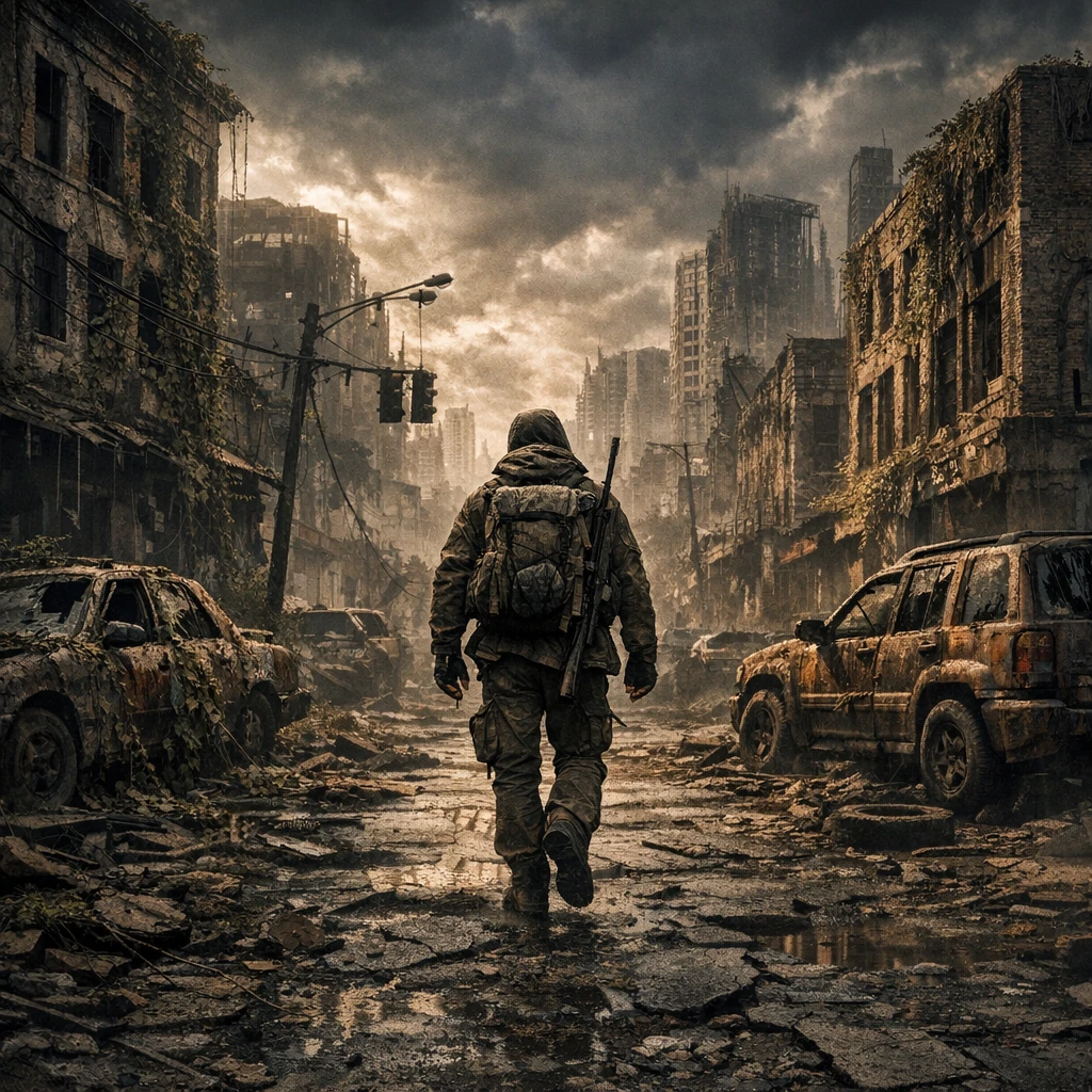 Post-Apocalyptic Survivor Ruined City
