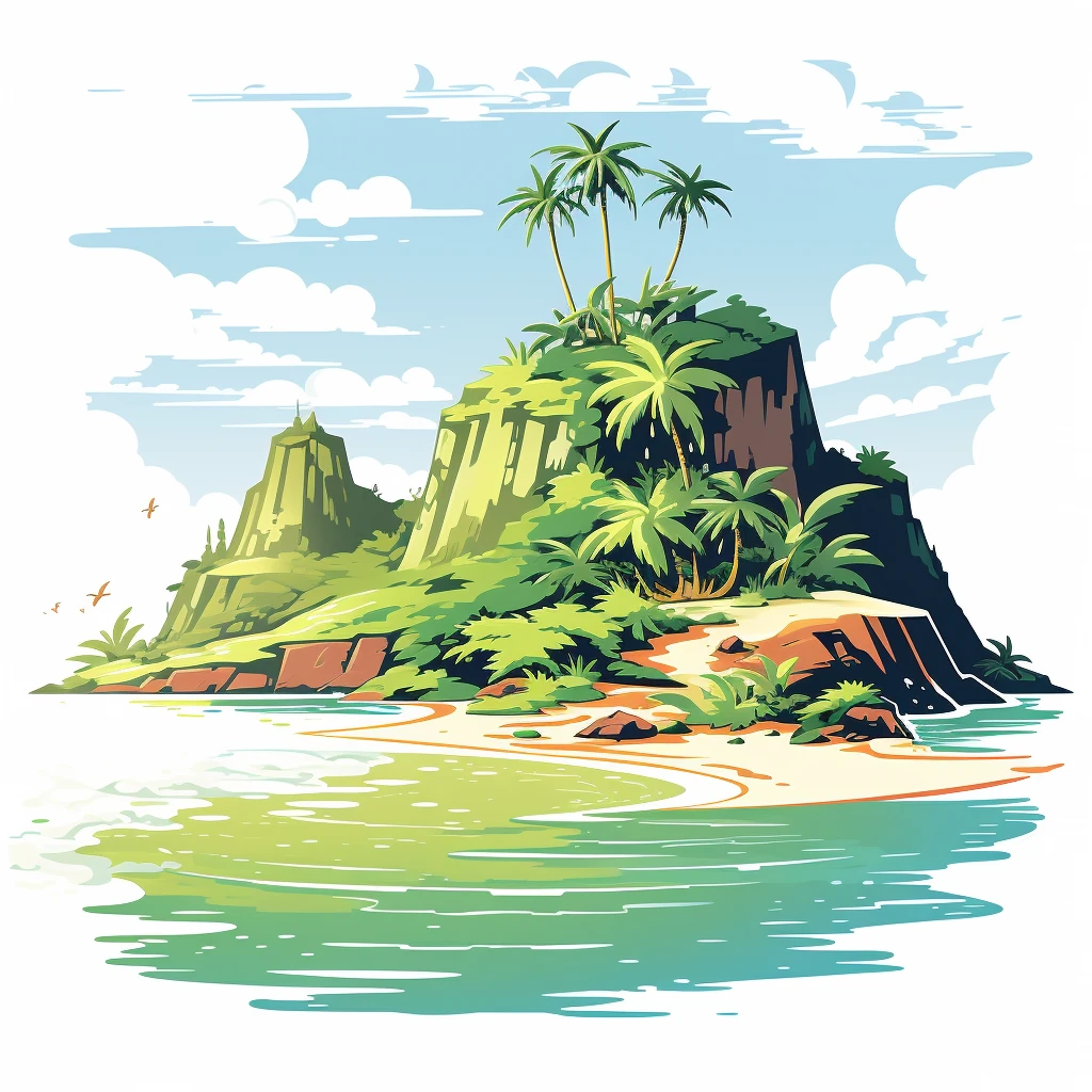 Tropical Island Retro Mike Mignola