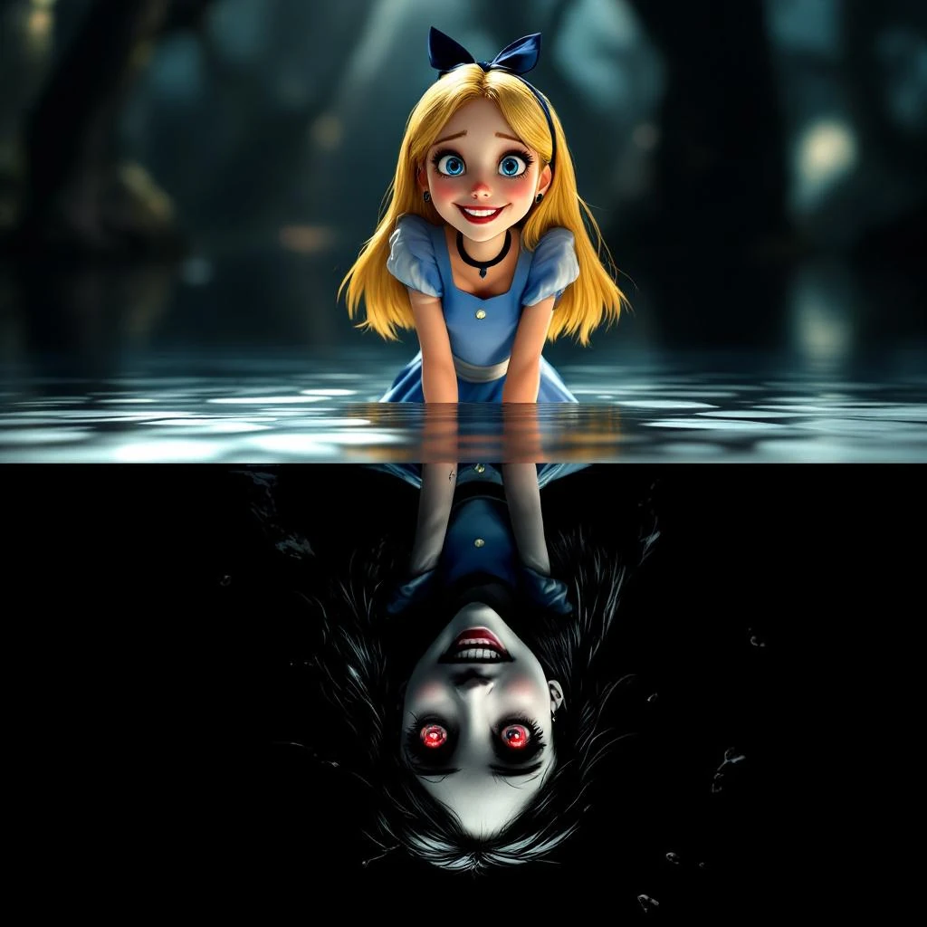 Alice Wonderland Split Good Bad