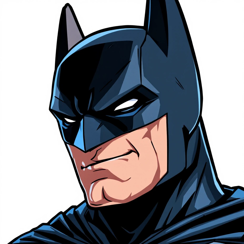 Anime Batman Minimalist Sticker