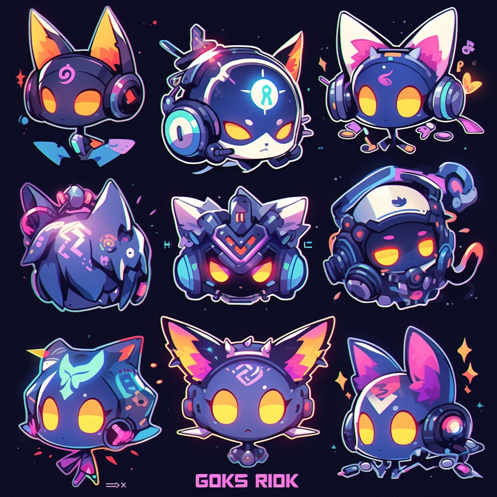 Cyberpunk Animals Robots Dancing